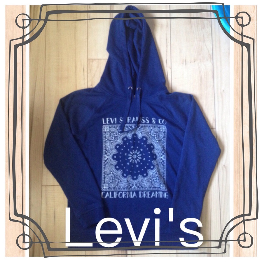 NWOT Levi's Blue Hoodie - Picture 2 of 6